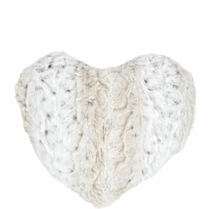 Cuscino Cuore 40x40 Avio Pelliccia Ecologica