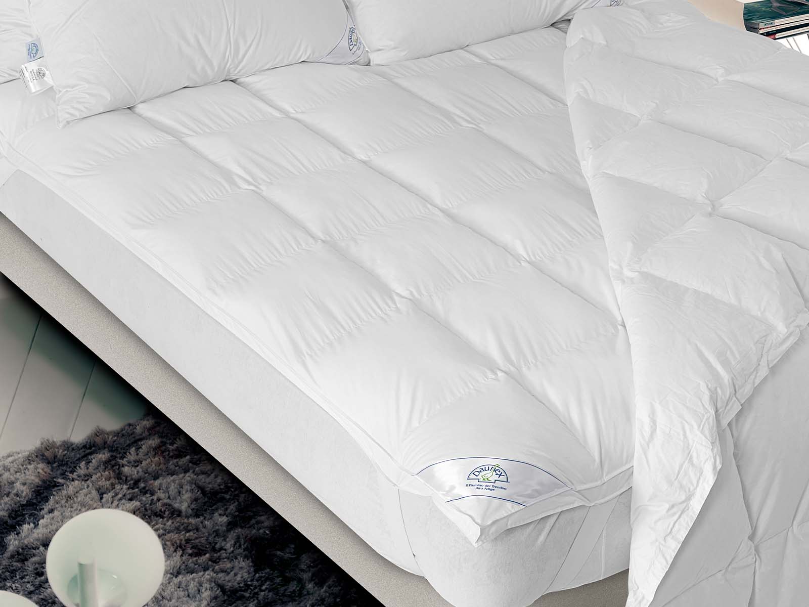 ORTISEI Topper in PIUMA Matrimoniale H.5 160X200 - 650 Cuin - immagine 3