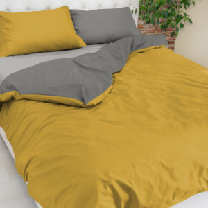 Parure Copripiumino Easy - Bicolor Piazza e Mezza NO STIRO