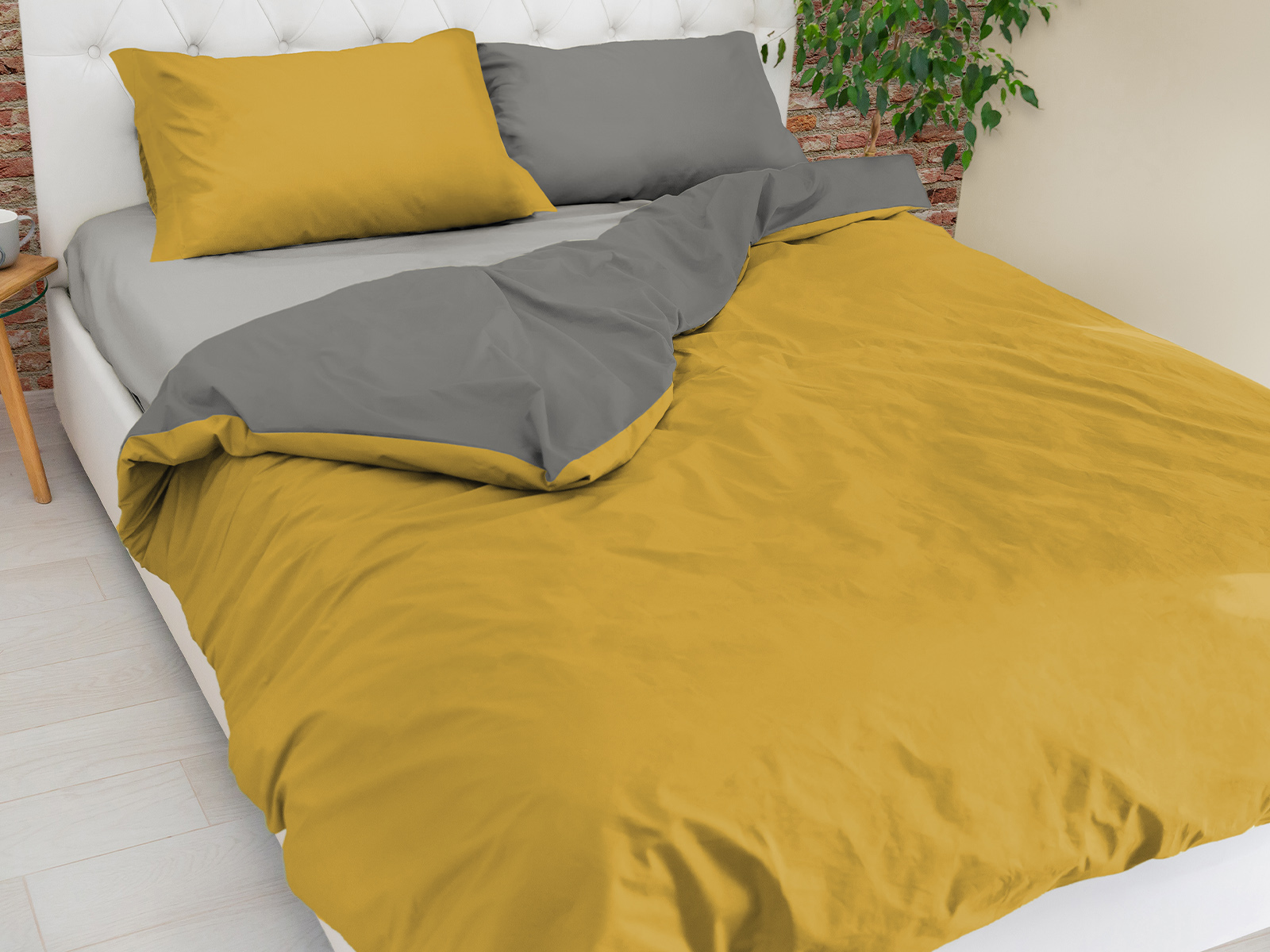 Parure Copripiumino Easy - Bicolor Piazza e Mezza NO STIRO