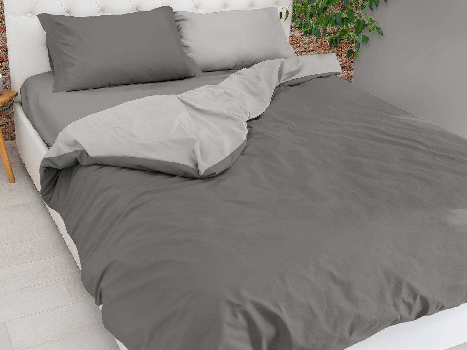 Parure Copripiumino Easy - Bicolor Piazza e Mezza NO STIRO - immagine 4