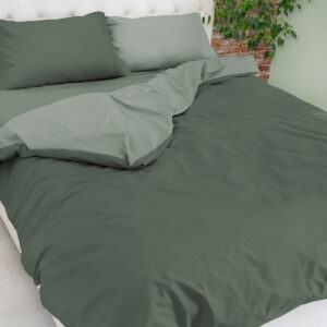 Parure Copripiumino Easy - Bicolor Matrimoniale NO STIRO