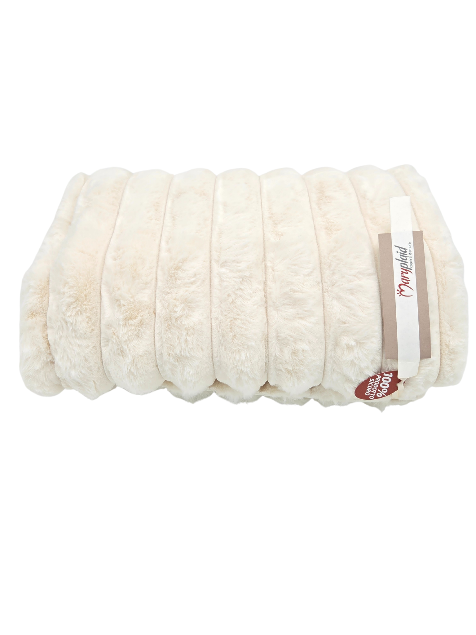 Plaid Onde di Pelusche 140x180 Pelliccia Ecologica - immagine 2