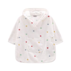 Poncho con Cappuccio Stelline