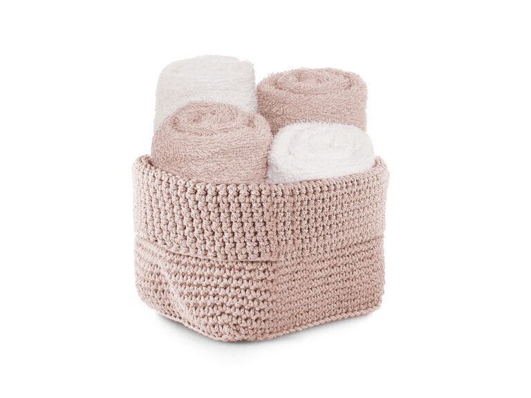 Set 4 Lavette con Cestino Uncinetto - immagine 3