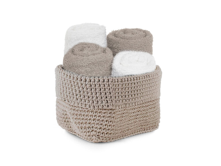 Set 4 Lavette con Cestino Uncinetto - immagine 2