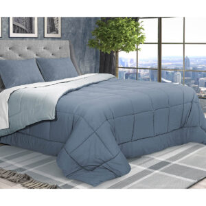 Trapunta Microfibra Bicolor Piazza e Mezza