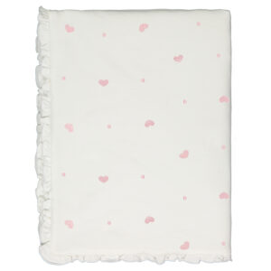 Trapuntino Carrozzina Cuoricini 66x86