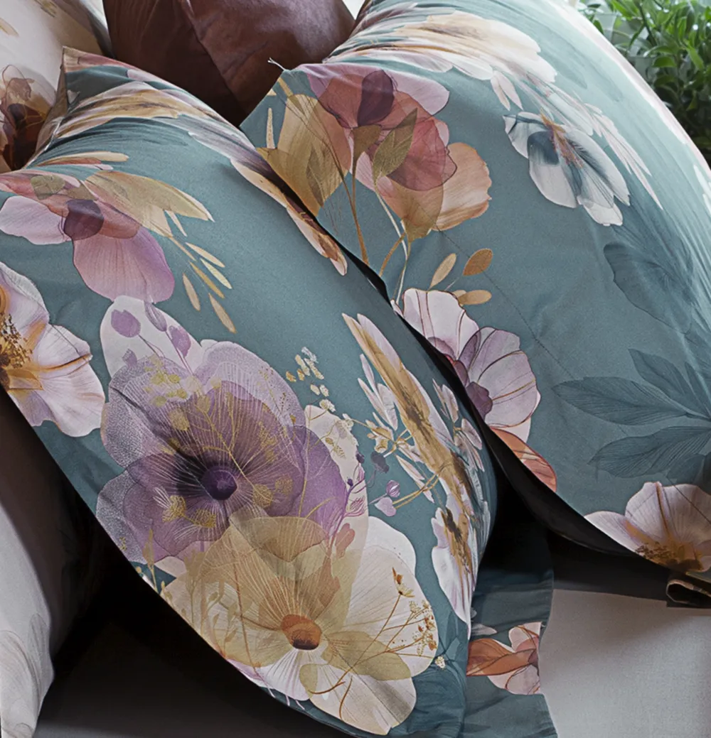 Yumi Completo Copripiumino Matrimoniale Petrolio - immagine 3