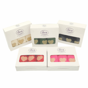 Set 3 Lavette Cuoricini 30x30