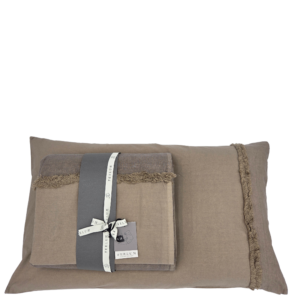 Completo Copripiumino Duvet Spiga - Choco
