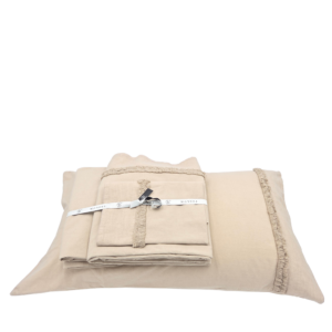 Completo Lenzuolo Duvet Spiga - Nocciola